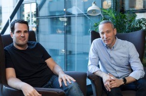 Shai Wininger (l) and Daniel Schreiber (r), founders of P2P startup Lemonade.