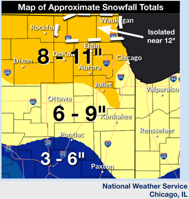 Thanksgiving Storm Dropped Up to 12 Inches of Snow in Parts of the Midwest