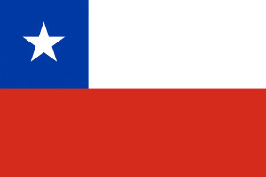 Chile flag background illustration of american country