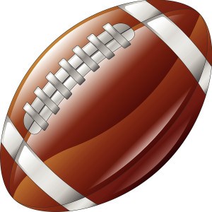 Shiny Glossy American Football Ball Icon